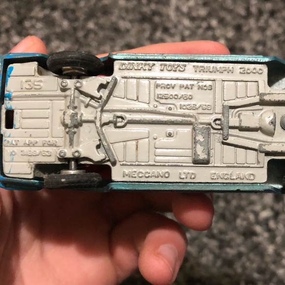 | 1963 Rare Original DINKY TOYS | Blue and White Triumph 2000 Car | - Picture 2 of 3